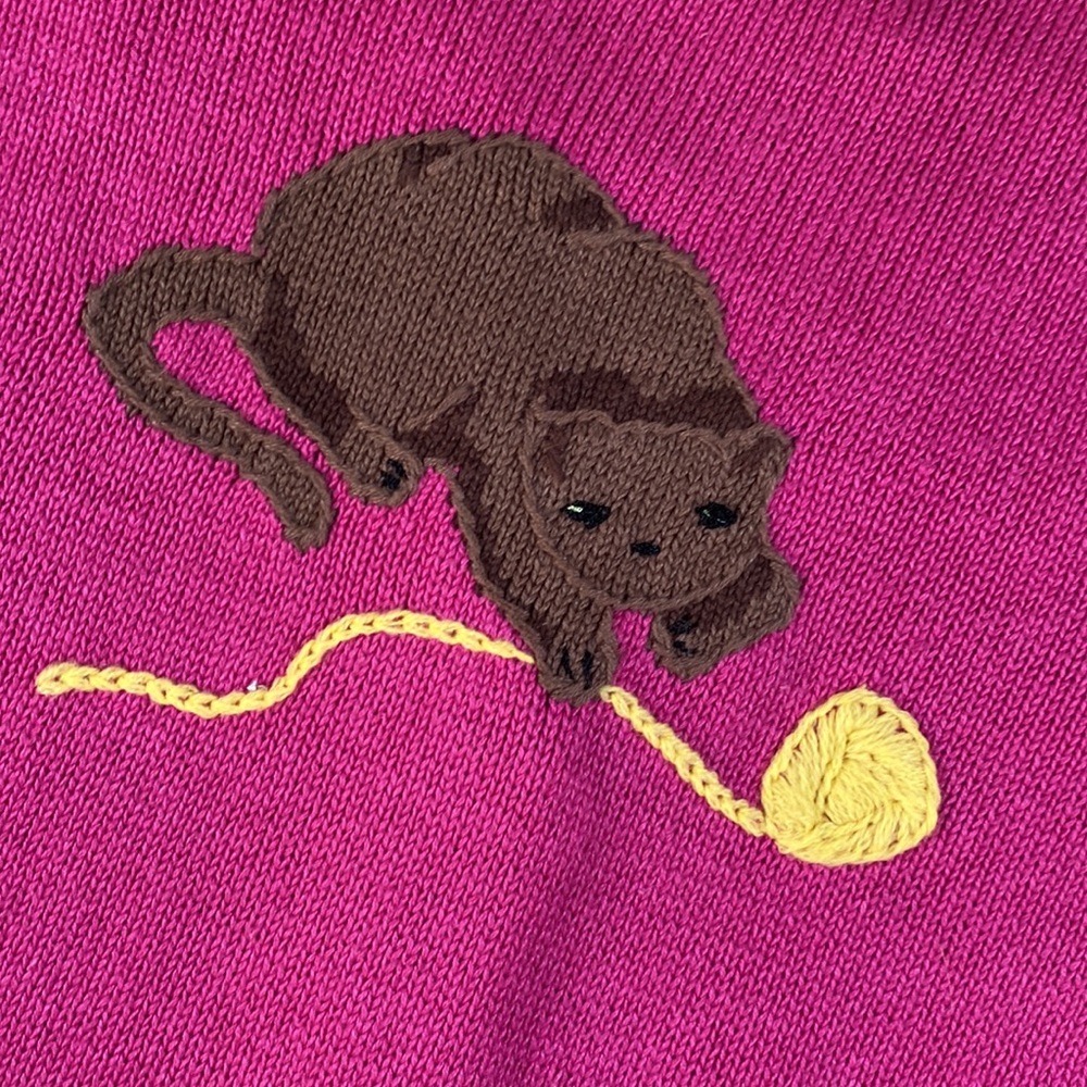 Storybook Knits • Intricate Crazy Cat Lady Kitsch Cardigan - Picture 12 of 16